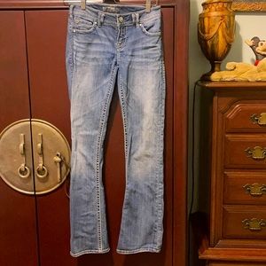 Silver Brand Dawson Flap Jeans, ladies size 27, bootcut leg